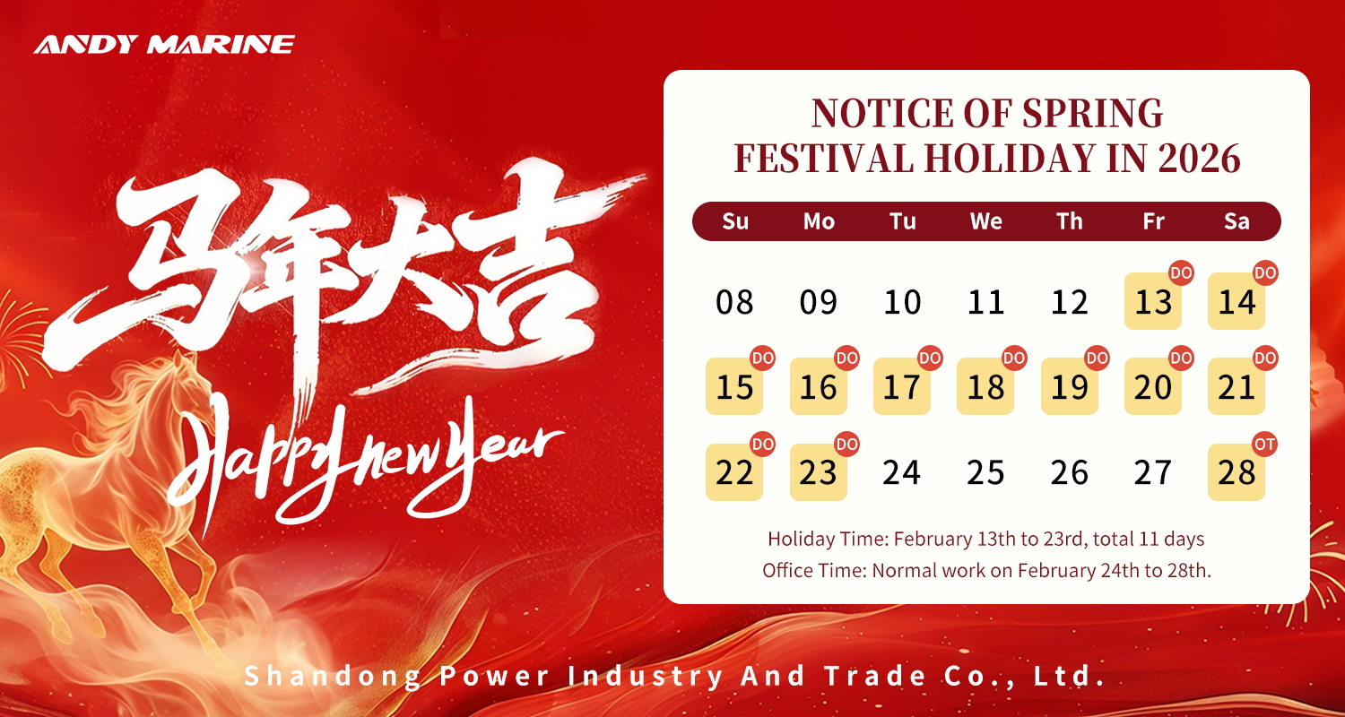 Andy Marines Ankündigung zu den Feiertagen zum chinesischen Neujahr