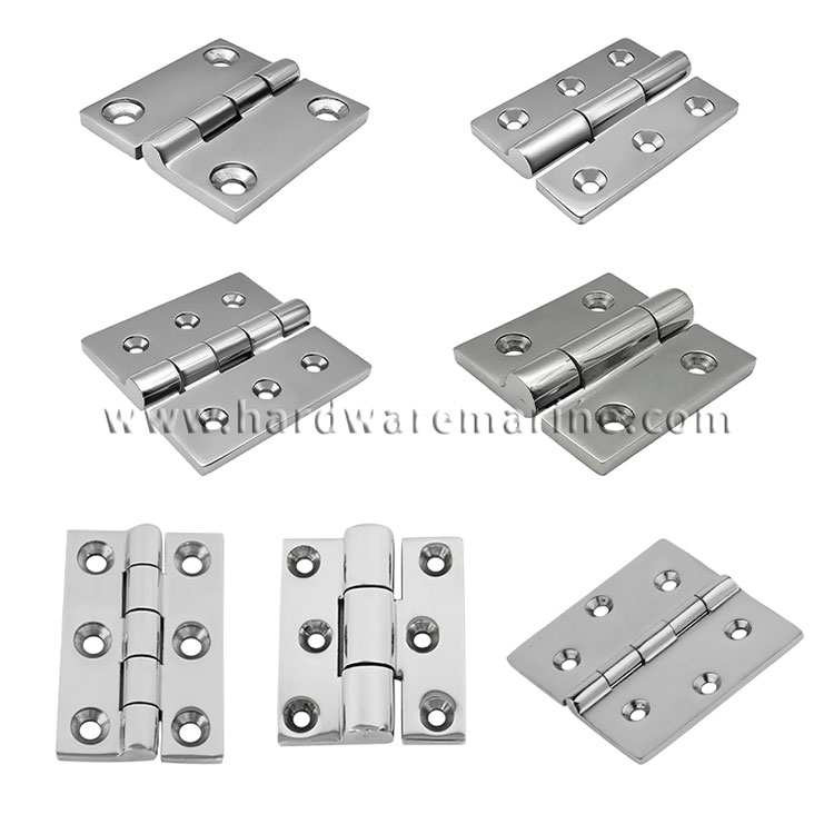 Marinescharniere aus Edelstahl 316 mit quadratischer Form