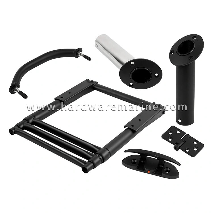 Verschleißfeste, lichtbeständige, mattschwarze Marine-Hardwareteile aus Edelstahl 316