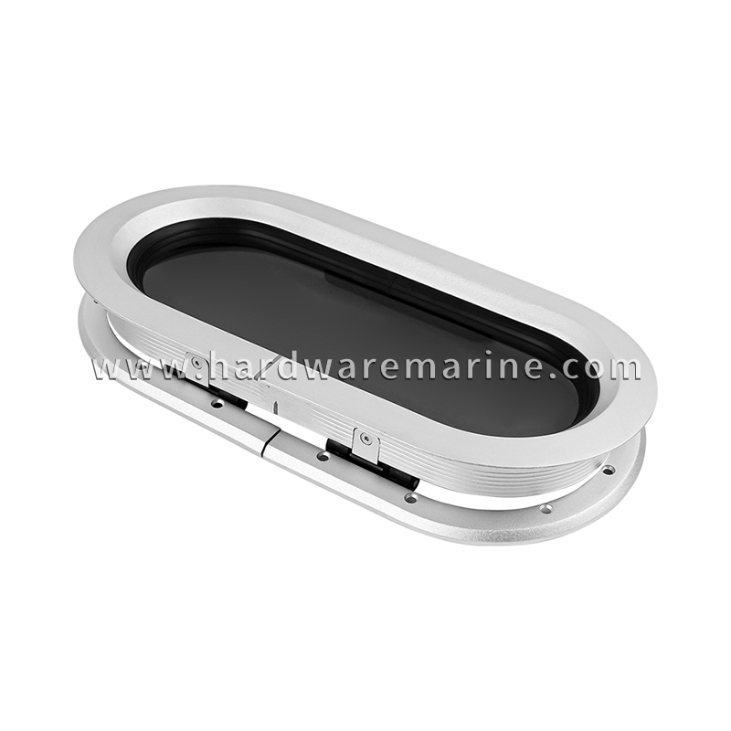 Ovales Bullaugenfenster aus Aluminium für Boote