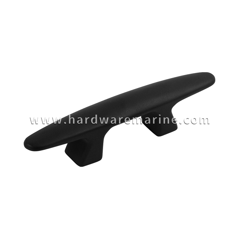 Mattschwarze, robuste Marine-Bootsklampe aus Edelstahl